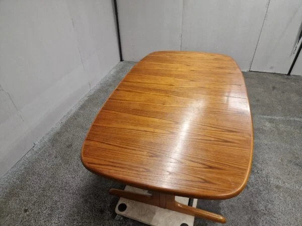 Skovby Spisebord på stel med tillægsplader, teak, ovalt, Skovby — billede 6