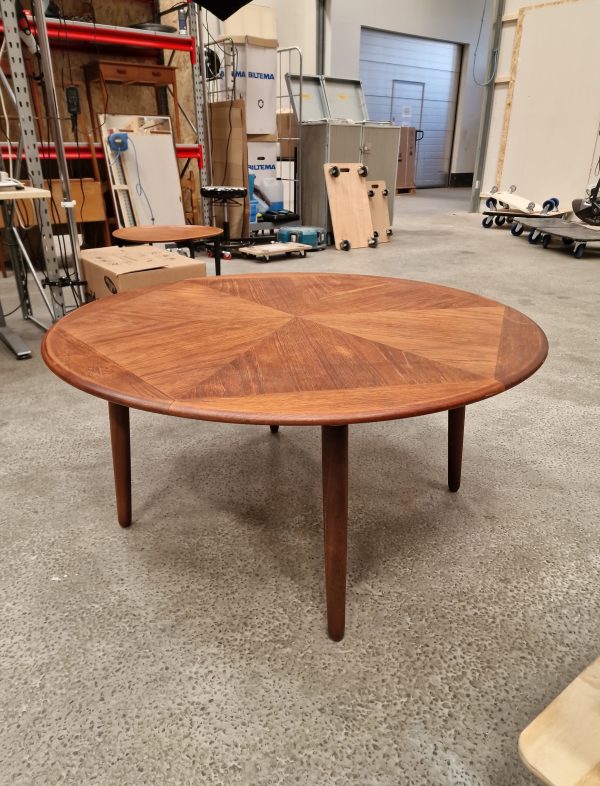 Sofabord, rundt, teak, H. W. Klein, Bramin Møbler