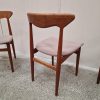Fire spisestole, massiv teak