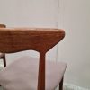 Fire spisestole, massiv teak