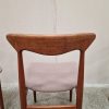 Fire spisestole, massiv teak