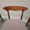 Fire spisestole, massiv teak