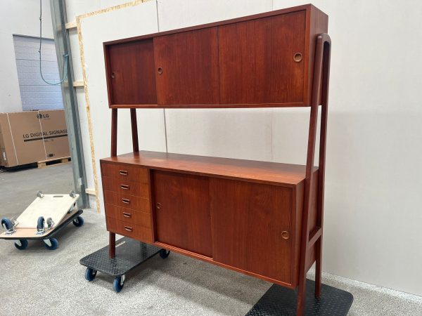 Todelt skænk, teak