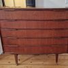 Kommode med buet front, teak