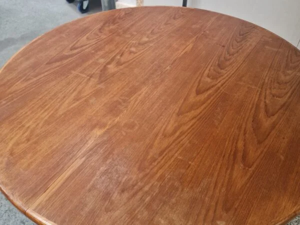 Skovby Rundt teak spisebord med to tillægsplader, Skovby — billede 19