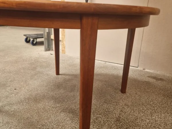 Skovby Rundt teak spisebord med to tillægsplader, Skovby — billede 15