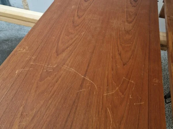 Skovby Rundt teak spisebord med to tillægsplader, Skovby — billede 9