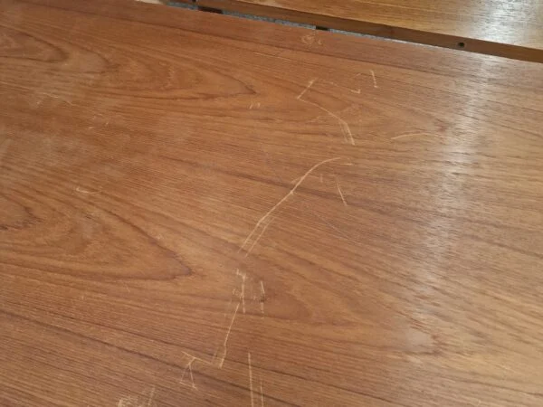 Skovby Rundt teak spisebord med to tillægsplader, Skovby — billede 8