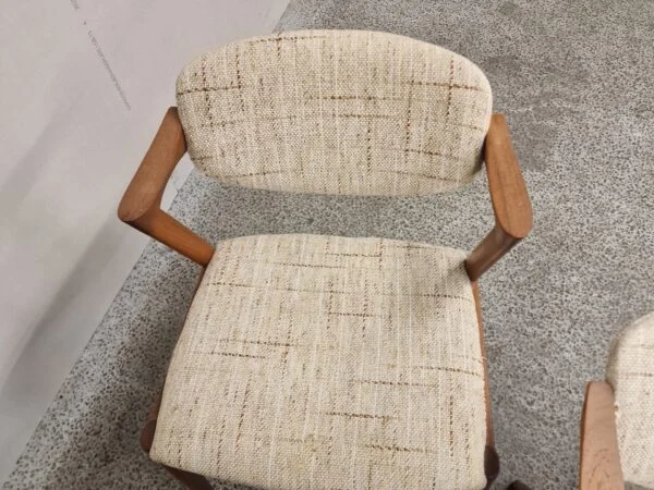 Kai Kristiansen model 42 Seks spisestole, Kai Kristiansen model 42,teak, til ompolstring — billede 6