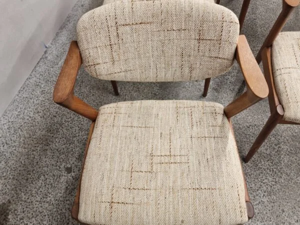 Kai Kristiansen model 42 Seks spisestole, Kai Kristiansen model 42,teak, til ompolstring — billede 8