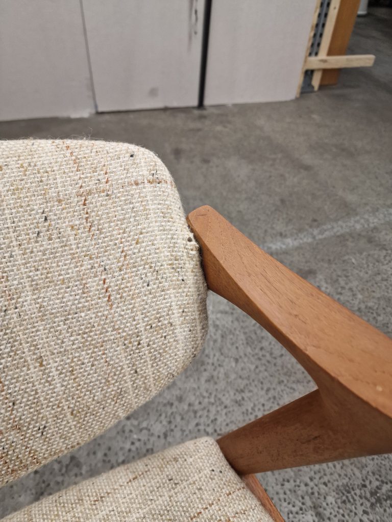 Kai Kristiansen model 42 Seks spisestole, Kai Kristiansen model 42,teak, til ompolstring — billede 11