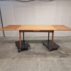 Spisebord med hollandsk udtræk i teak — billede 7