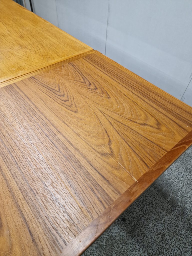 Spisebord med hollandsk udtræk i teak — billede 11