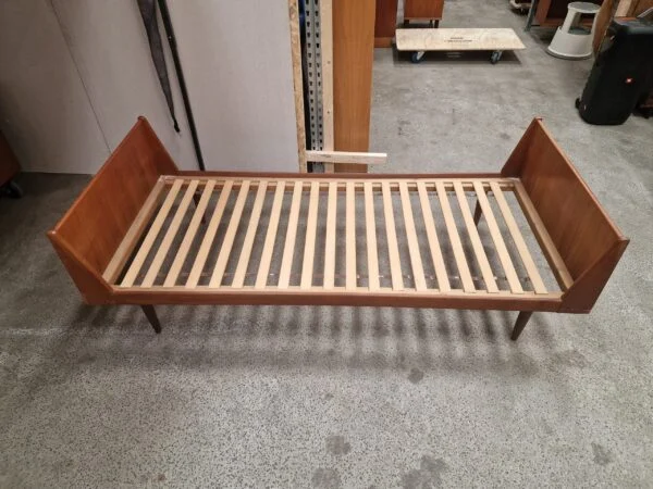Seng, enkelt, teak — billede 5