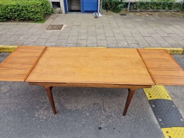 Johannes Andersen Spisebord med hollandsk udtræk, teak, Johannes Andersen — billede 6