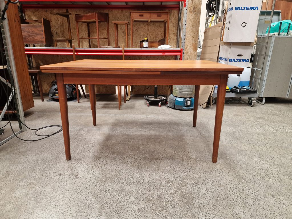Spisebord i teak med hollandsk udtræk, 133 x 90 x 74 — billede 10