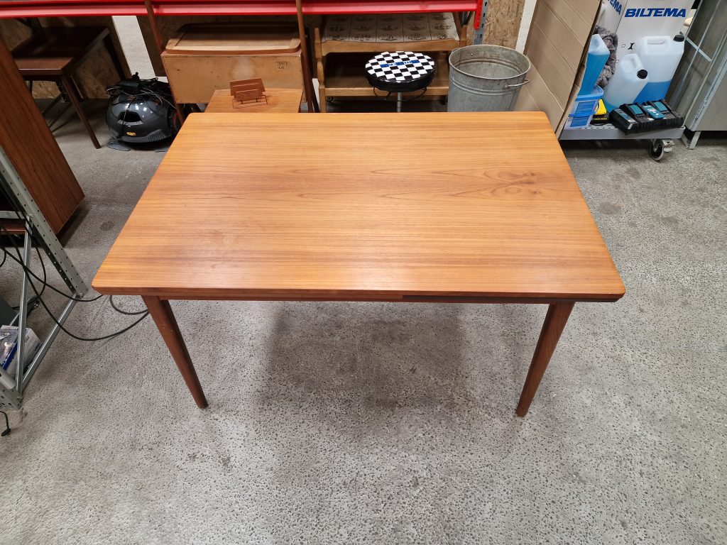 Spisebord i teak med hollandsk udtræk, 133 x 90 x 74 — billede 11