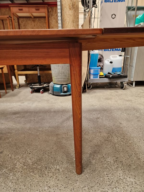 Spisebord i teak med hollandsk udtræk, 133 x 90 x 74