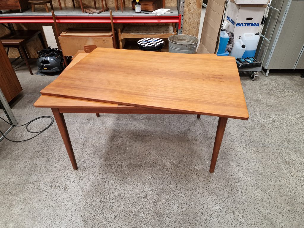 Spisebord i teak med hollandsk udtræk, 133 x 90 x 74 — billede 6