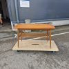 Sofabord med pindehylde, teak
