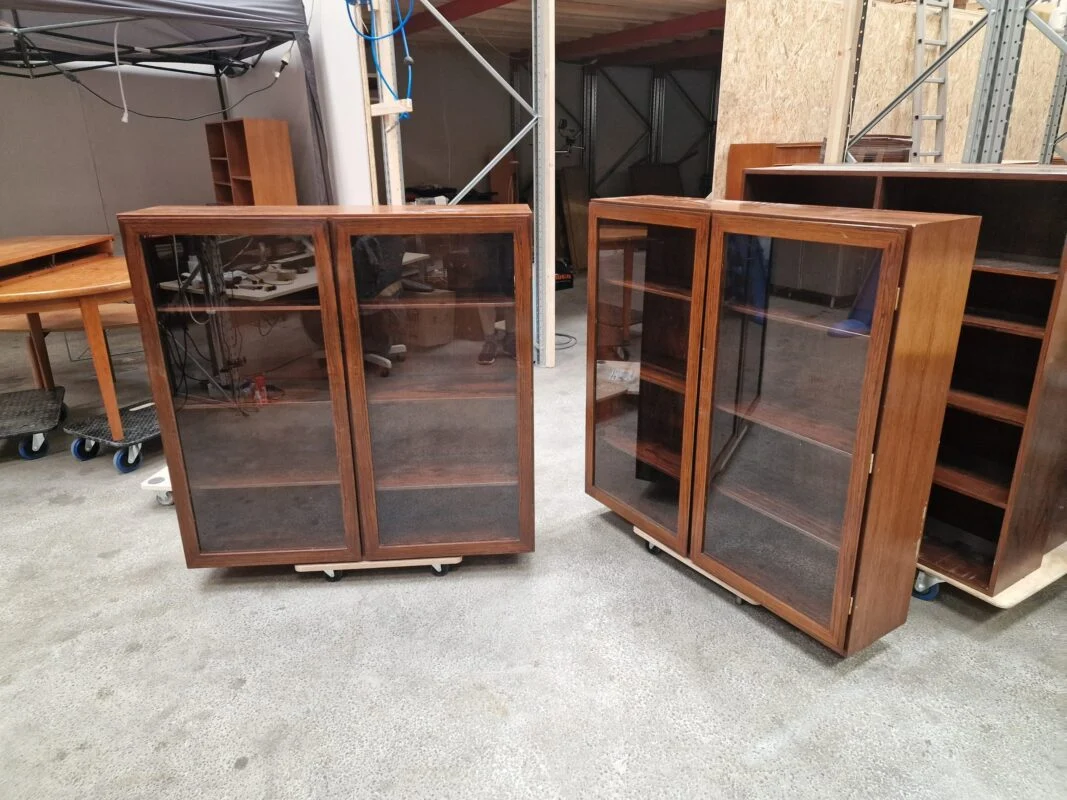 Omann Jr, model nr 10 Vitrine, palisander, 2 stk, Omann jr