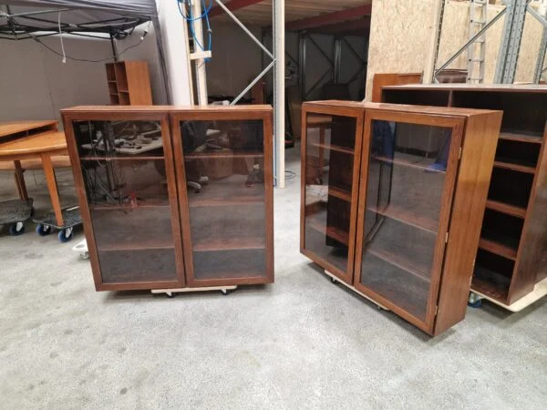 Vitrine, palisander, 2 stk, Omann jr