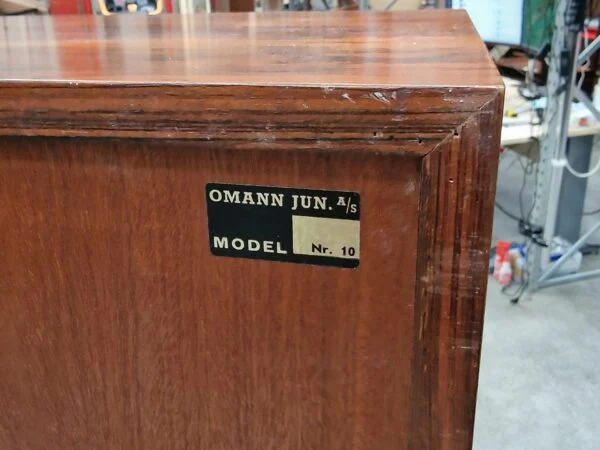 Omann Jr, model nr 10 Vitrine, palisander, 2 stk, Omann jr — billede 3