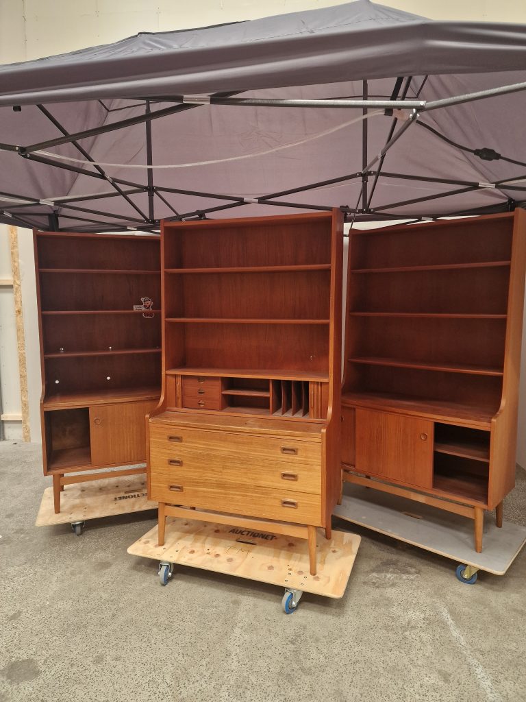 Tre stk Bornholmerreoler, teak