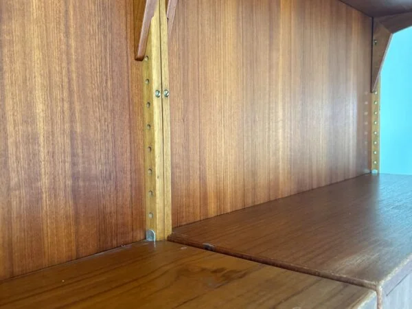 Hansen & Guldberg Vangereol med skabe, hylder og vanger, teak, Hansen & Guldberg — billede 4