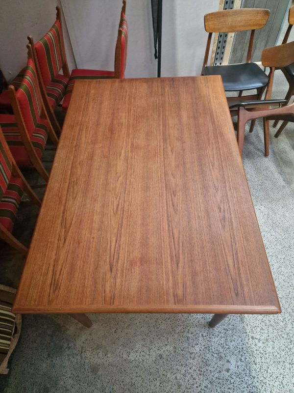 Spisebord med hollandsk udtræk, teak