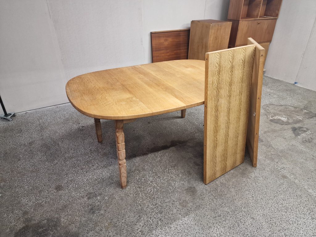 Ovalt spisebord, massiv egetræ — billede 8