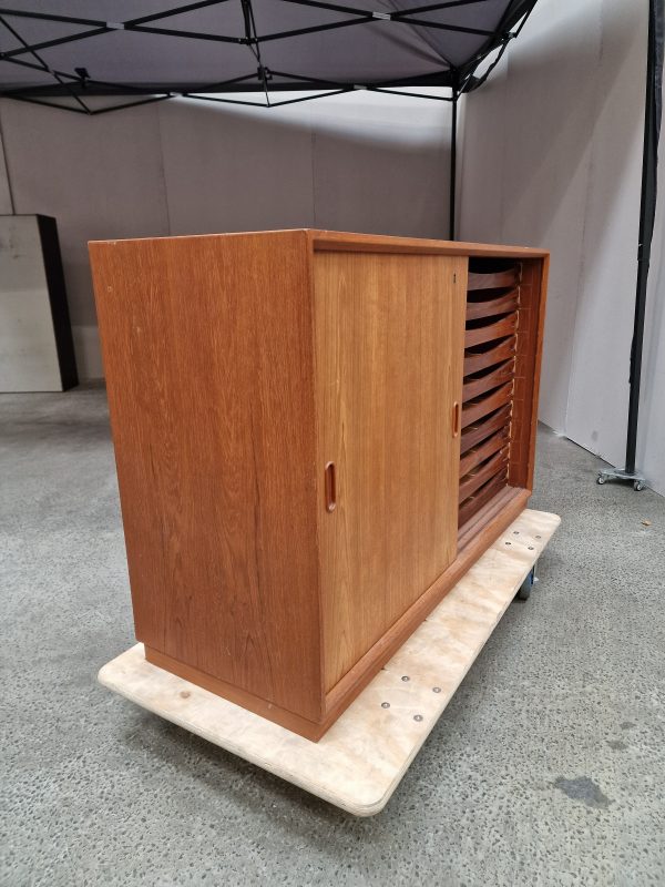 Kontormøbel, teak, skænk og bogreol