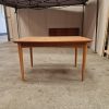 Spisebord med hollandsk udtræk, teak, bådformet — billede 6