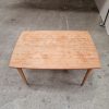 Spisebord med hollandsk udtræk, teak, bådformet — billede 7