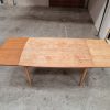 Spisebord med hollandsk udtræk, teak, bådformet — billede 2
