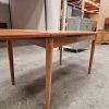 Spisebord med hollandsk udtræk, teak, bådformet — billede 5