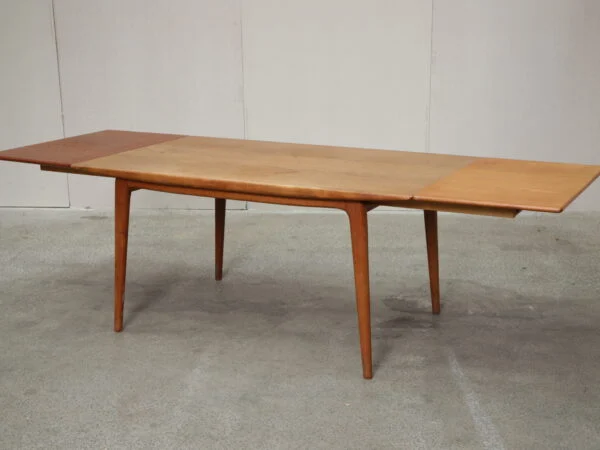 Alfred Christensen model 371/Boomerang Spisebord med tillægsplader, teak, Alfred Christensen model 371/Boomerang — billede 2