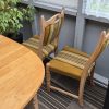 Ovalt spisebord, massiv egetræ — billede 2