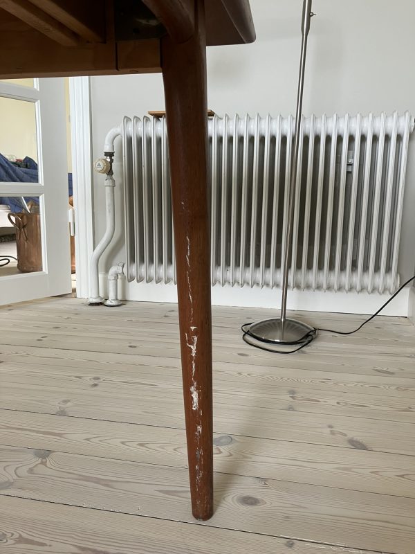 Spisebord med tillægsplader, teak, Alfred Christensen model 371/Boomerang