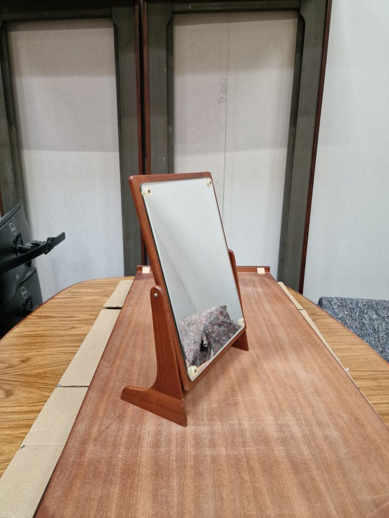 Vipbart spejl, teak — billede 5