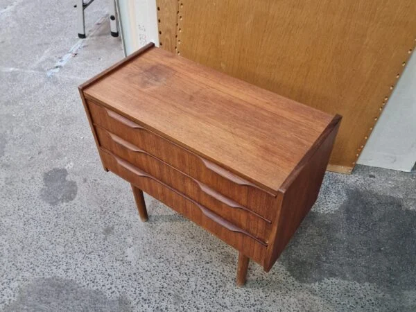 Entrekommode, teak, tre skuffer — billede 4