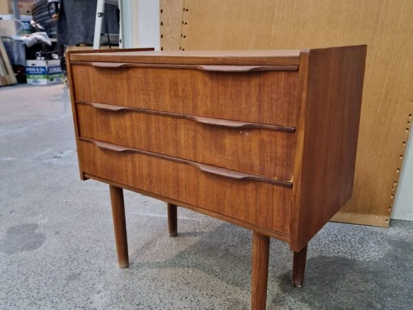 Entrekommode, teak, tre skuffer — billede 5