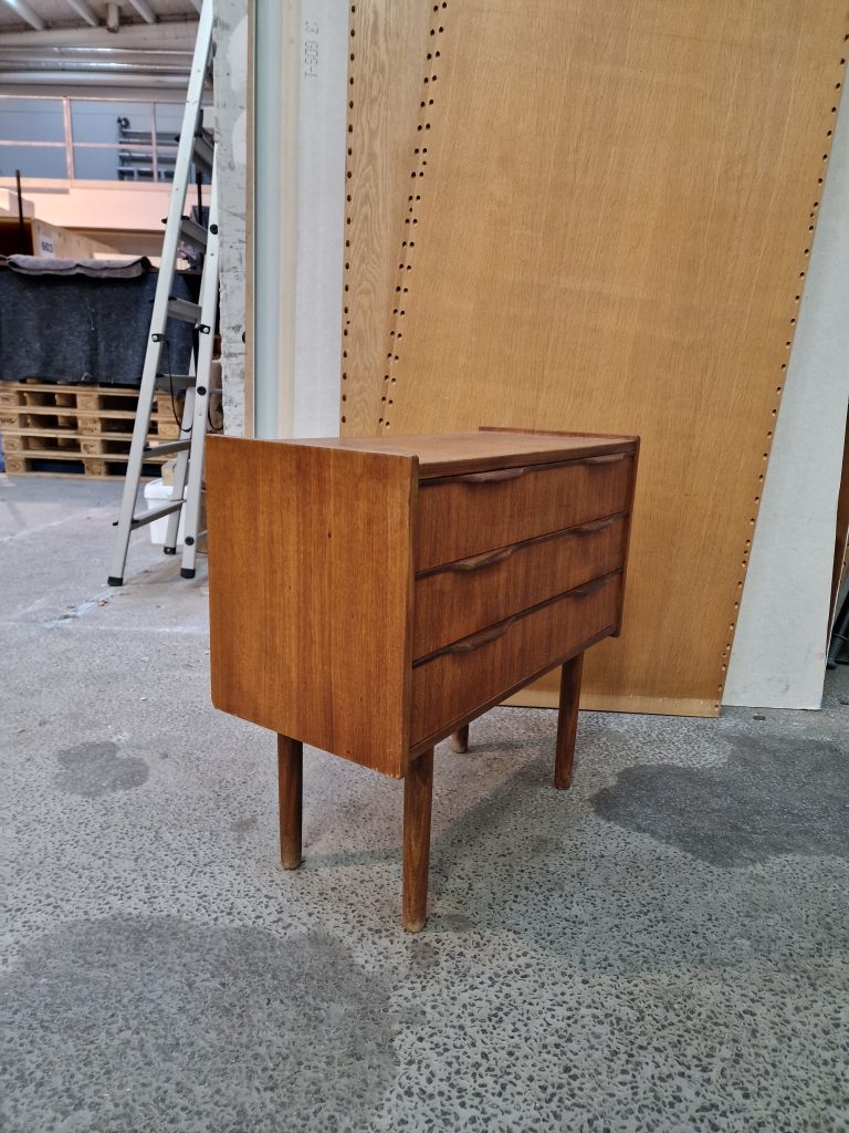 Entrekommode, teak, tre skuffer — billede 6