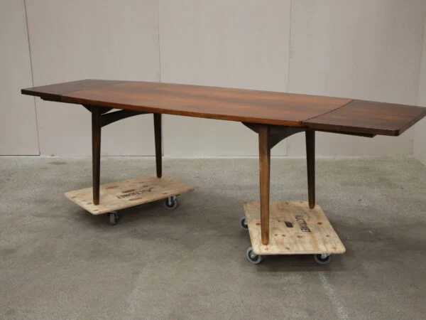 Bruno Hansen/Kjærnulf Spisebord, palisander, Kjærnulf — billede 8