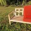 Komfort Trepersoners sofa, massiv egetræ, “Komfort” — billede 2