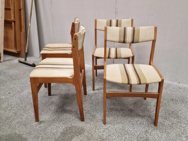 Erik Buch Fire spisestole, teak, Erik Buch — billede 2