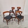 model T21 produceret af Korup Stolefabrik Fire spisestole i massiv teak, model T21 produceret af Korup Stolefabrik — billede 3