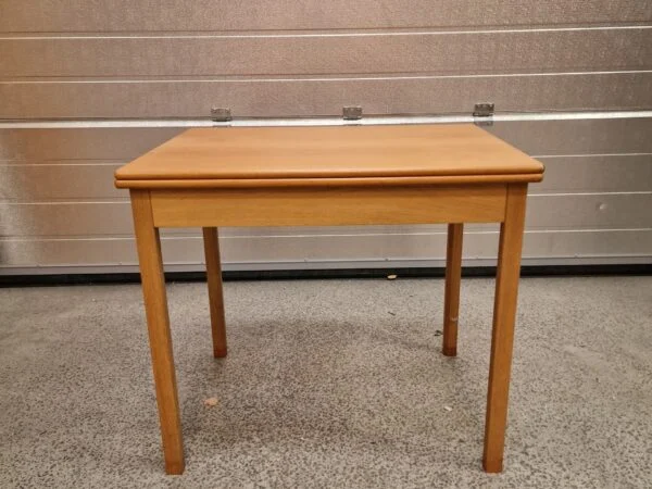 SKM Spillebord med drejbar plade, teak og egetræ, SKM — billede 2