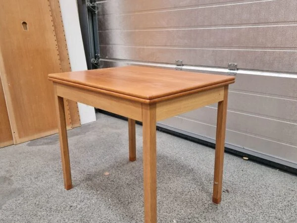 SKM Spillebord med drejbar plade, teak og egetræ, SKM — billede 4