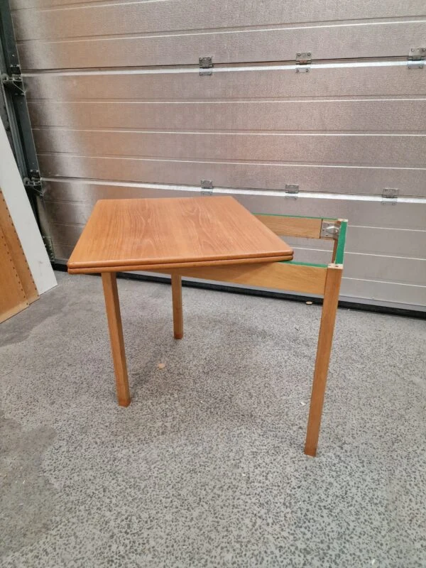 SKM Spillebord med drejbar plade, teak og egetræ, SKM